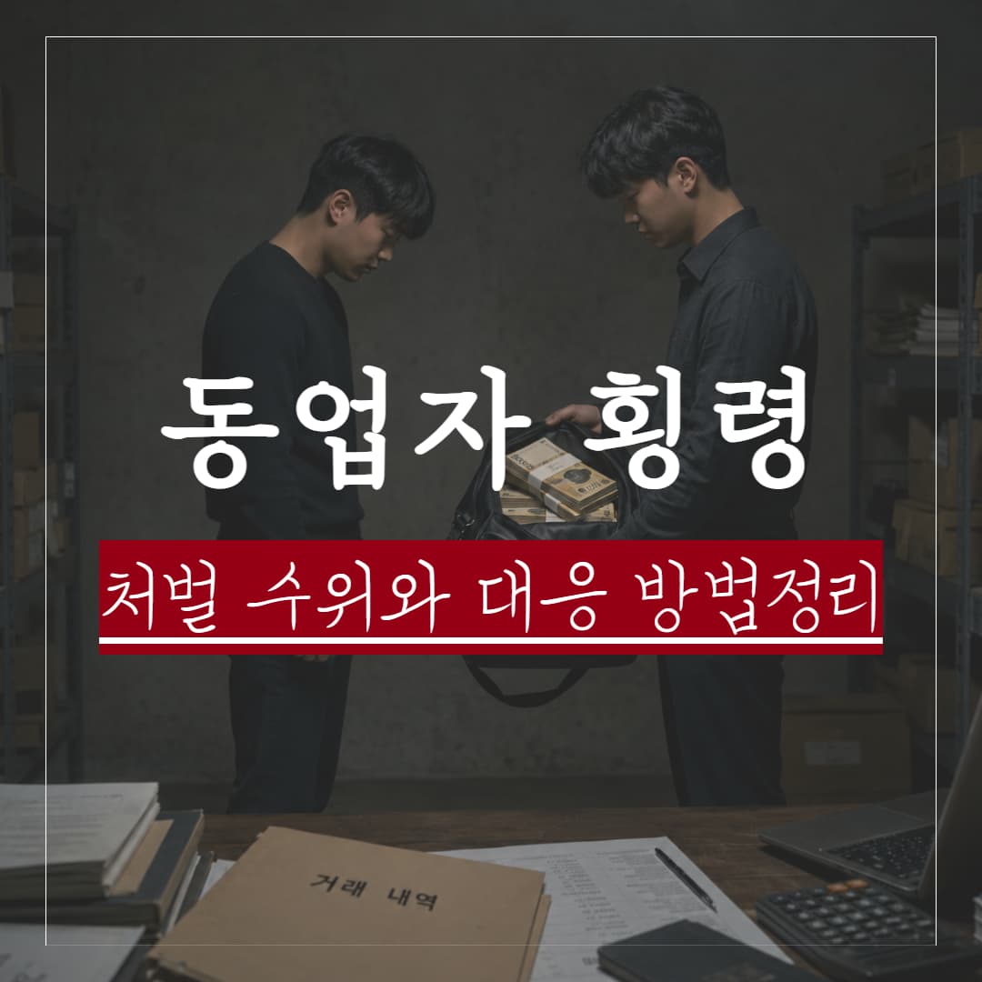 동업자 횡령 처벌수위 — 업무상횡령죄 기준부터 피해 회복 전략까지