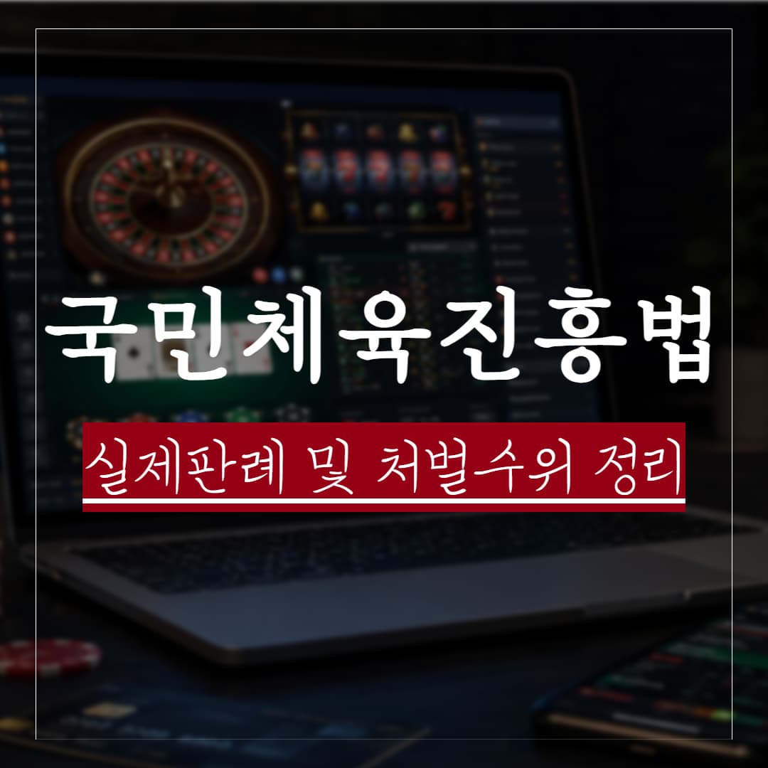 국민체육진흥법 위반, 실제 판례로 보는 처벌 수위와 법률적 대응