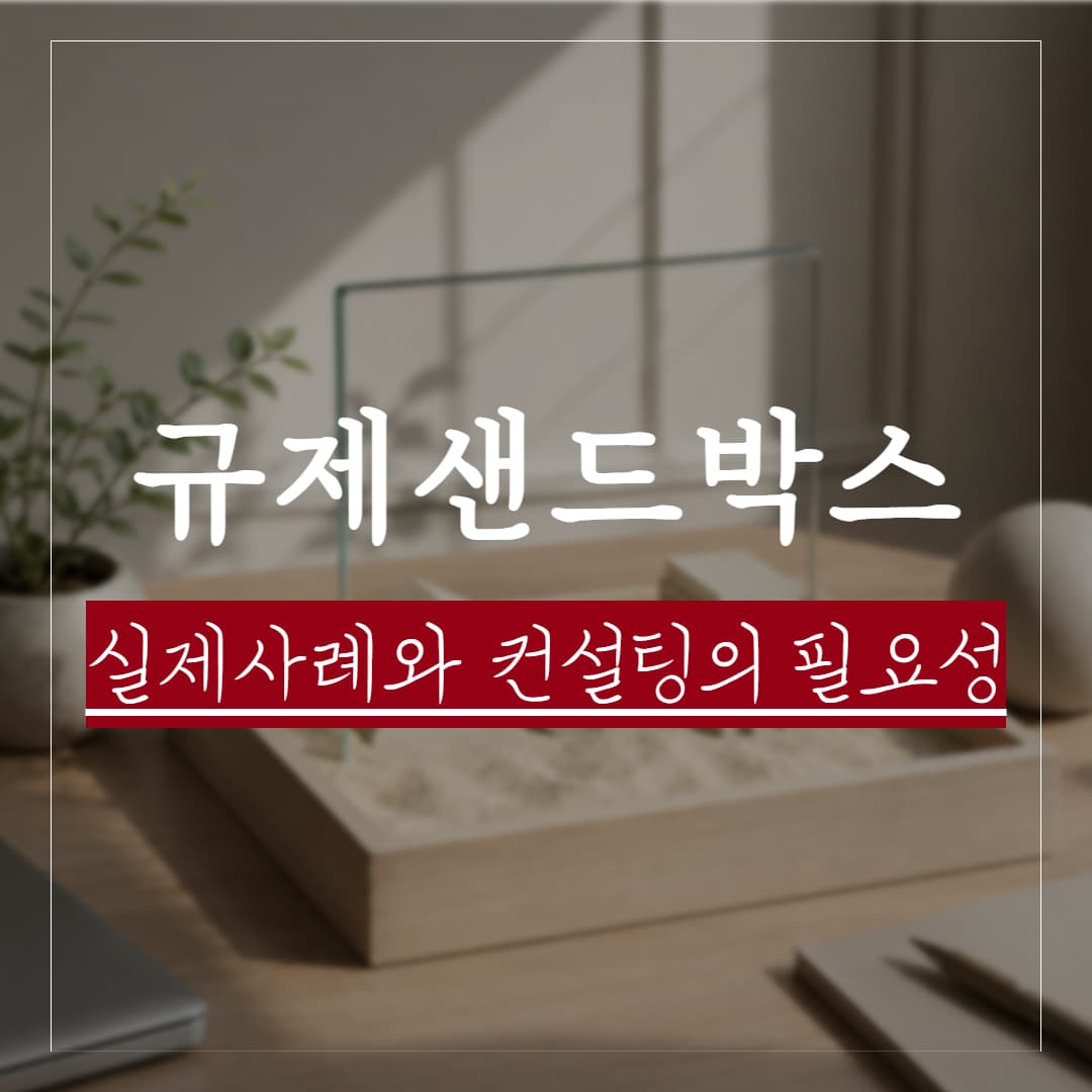 금융규제 샌드박스란? 실제사례로 알아보는 컨설팅의 필요성