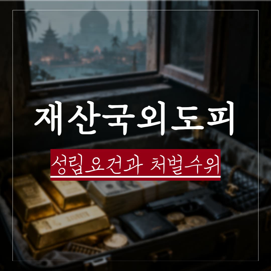 재산국외도피죄 성립요건과 처벌 수위, 관계법령 정리
