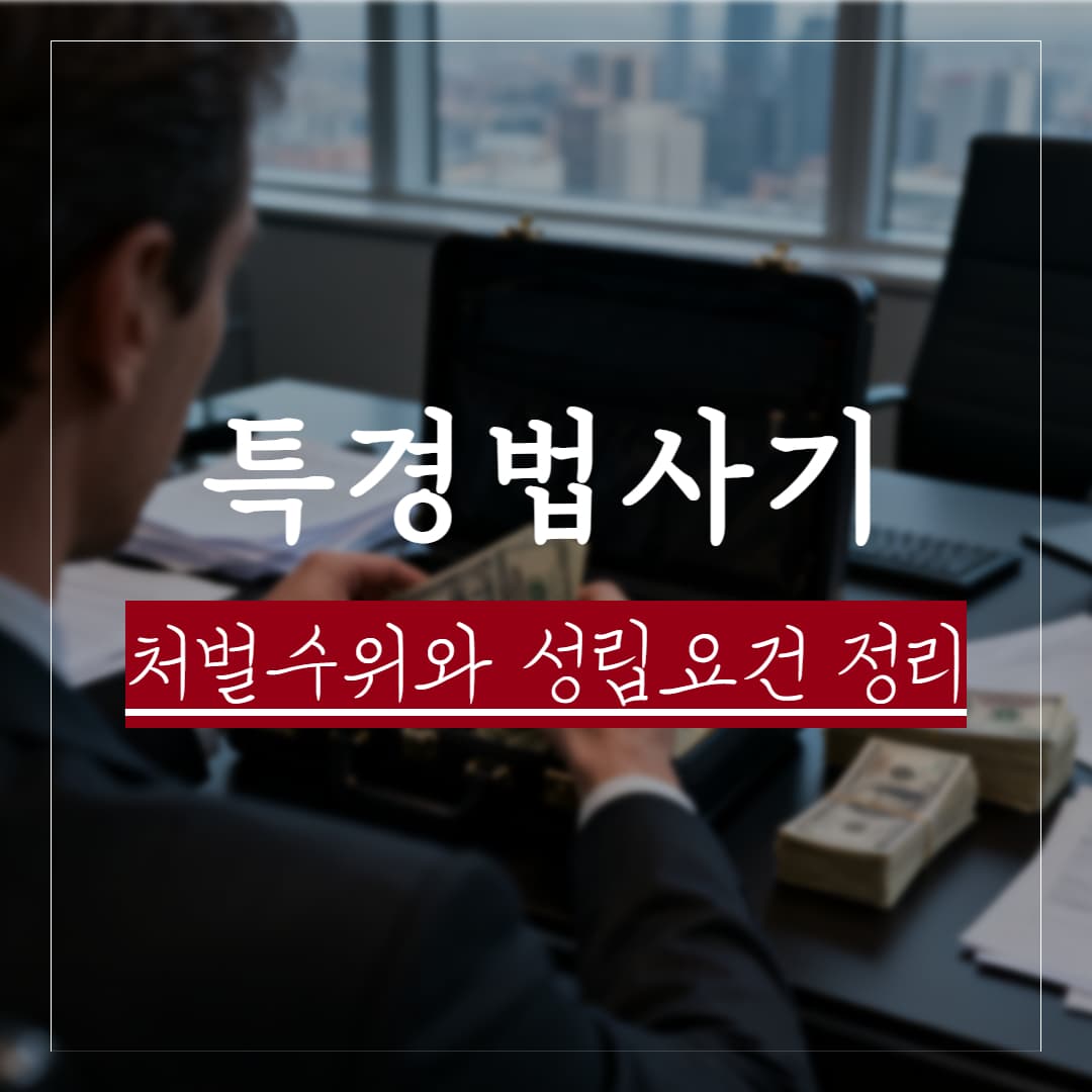 특경법 사기, 피해액에 따른 처벌수위와 성립요건, 실제판례 정리