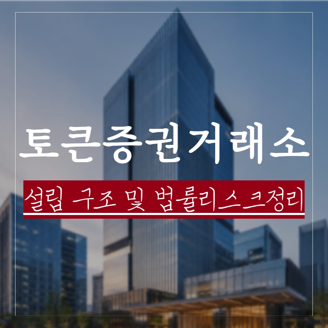 토큰 증권(STO) 거래소 설립, 구조 및 리스크 정리