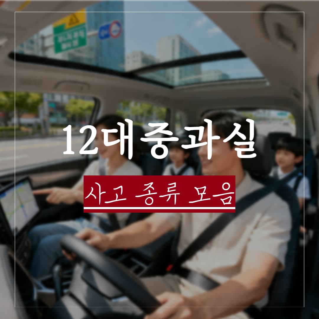 12대 중과실 종류, 사고유형 모음