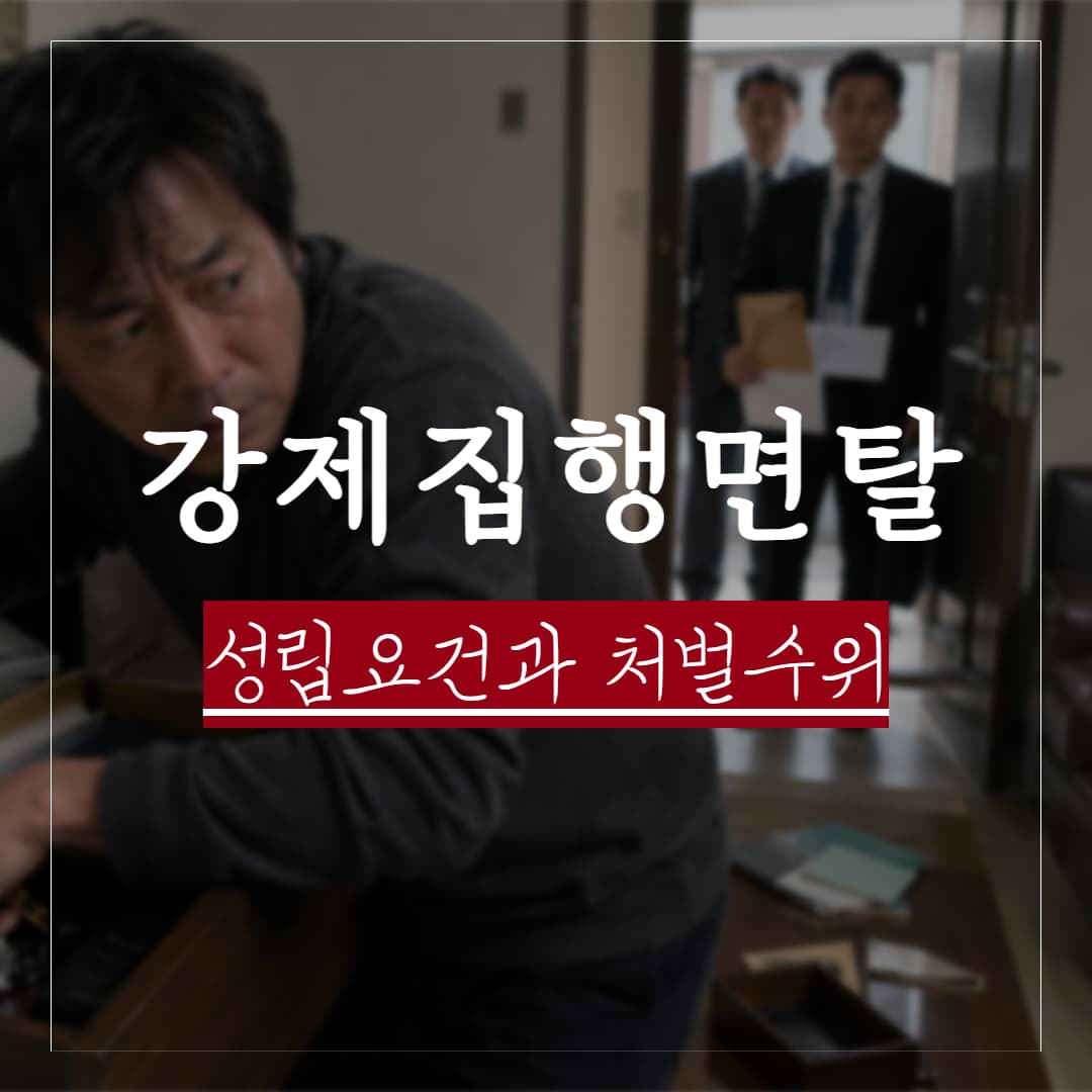 강제집행면탈 성립요건과 처벌수위